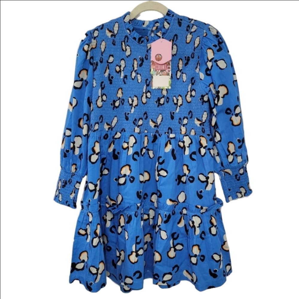 Briton Court Carolina Smocked Mini Dress, Sz M NWT